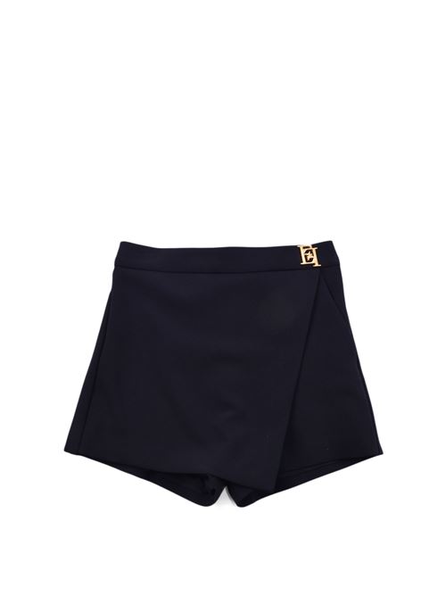 SHORTS CON PANNELLO E PLACCA E ELISABETTA FRANCHI La Mia Bambina | EFBE51 GA95 BE019/N006